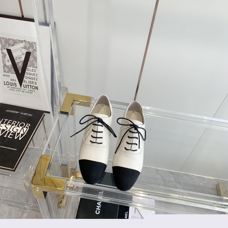 Ch*el leather shoes
